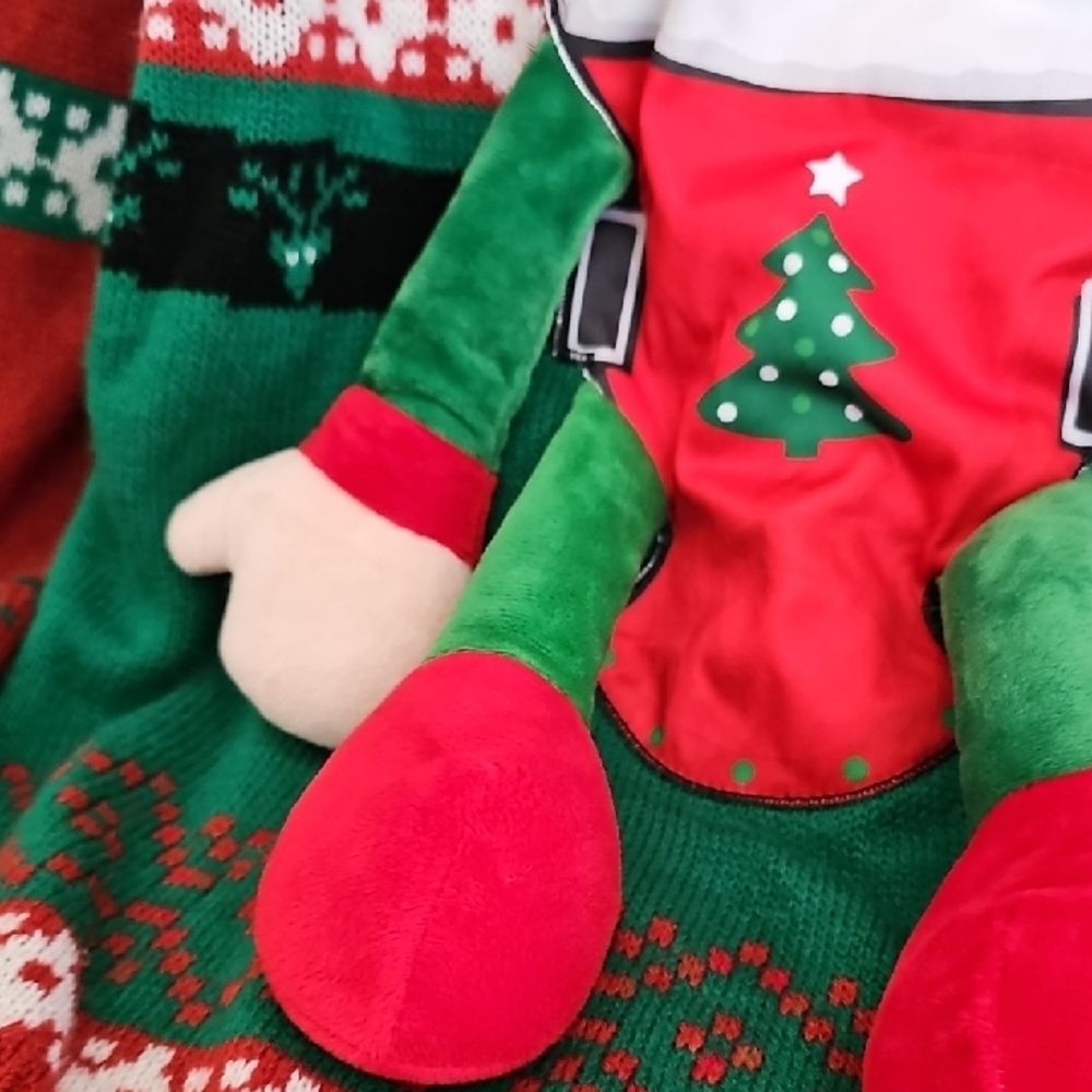 Holiday Elf Sweater in Green and Red - Picture 5 of 11